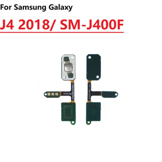 อะไหล่ปุ่มเซนเซอร์ปุ่มโฮม สายแพ แบบเปลี่ยน สําหรับ Samsung Galaxy J4 2018 SM-J400 J5 2017 J5 Pro 2017 J530F J5008 J500F J5 2016 J5 Prime G570F Note 2 N7100 N7102