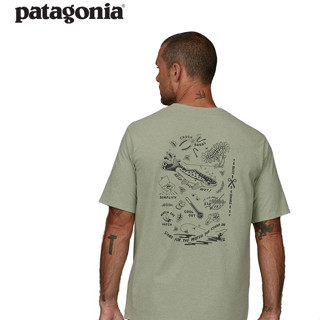 เสื้อยืด พิมพ์ลายโลโก้ Flying Fishing Action Angler 37675 สําหรับผู้ชาย