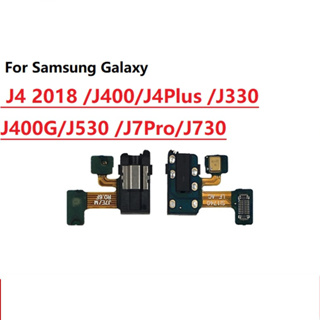 สายแจ็คเสียง ยืดหยุ่น แบบเปลี่ยน สําหรับ Samsung Galaxy J4 2018 J400 J4 Plus J400G J530 J7 Pro J730 J6 2018 J600F J8 J810F