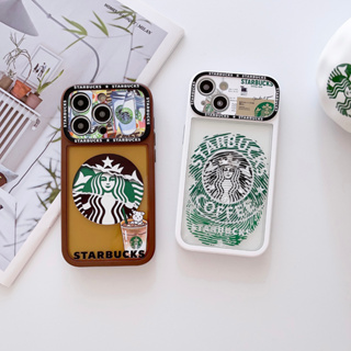 เคสโทรศัพท์มือถือ กันกระแทก ลาย Starbucks ขนาดใหญ่ ถอดออกได้ สําหรับ iphone 14 pro max 14 pro 13pro 13promax 12promax iphone 11