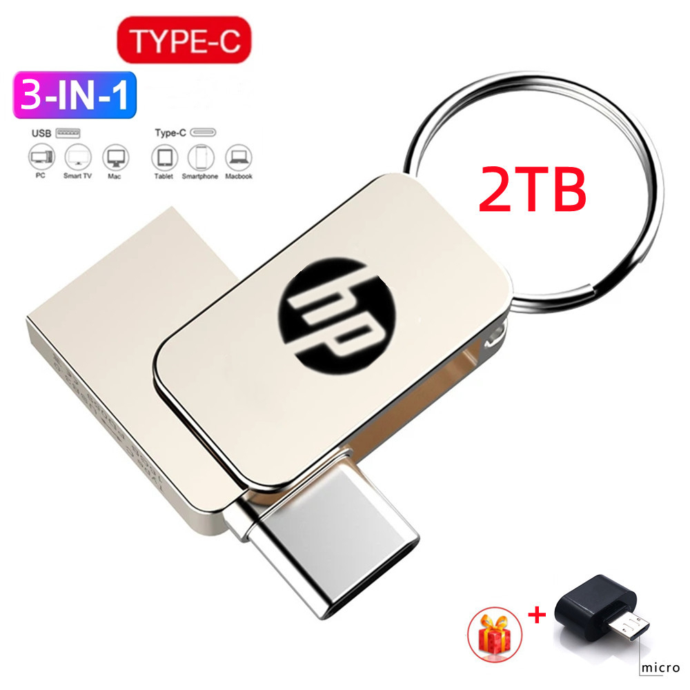 2tb Mini 16GB 32GB 64GB 128GB Type C Ultra Dual USB 2.0 256GB แฟลชไดรฟ์ ...