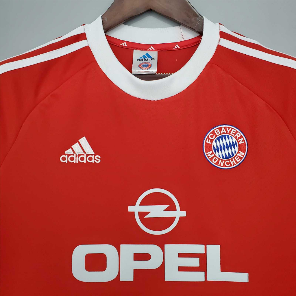 เสื้อกีฬาแขนสั้น-ลายทีมชาติฟุตบอล-bayern-munich-effenberg-matthaus-00-01-ชุดเหย้า-คุณภาพสูง-สไตล์เรโทร