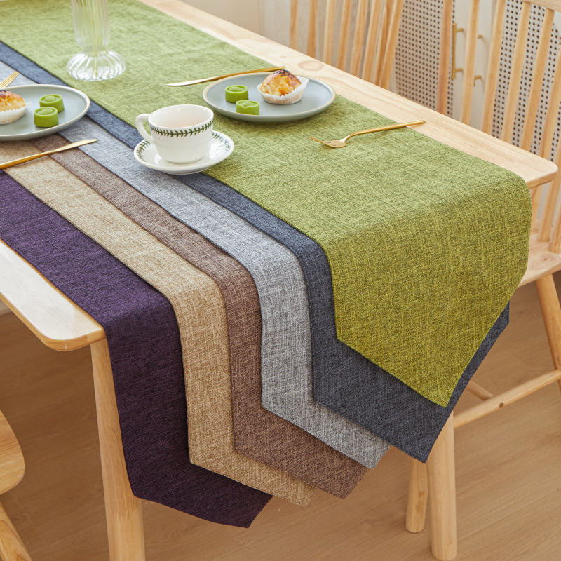 ผ้าปูโต๊ะ-ผ้าฝ้าย-ผ้าลินิน-หลากสี-สไตล์โมเดิร์น-สําหรับตกแต่งบ้าน-โต๊ะทานอาหาร-เทศกาล