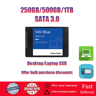 【พร้อมส่ง】โซลิดสเตตไดรฟ์ภายใน ดิจิทัล 2.5 SSD 250G 500GB 1T WD Blue SA510 SATA III สูงสุด 560 MB/s สําหรับเดสก์ท็อป แล็ปท็อป