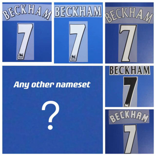 【Nameset】ชุดเสื้อกีฬาแขนสั้น ลายทีมชาติฟุตบอล Beckham 1997-98-99-00 สไตล์เรโทร สําหรับผู้ใหญ่#7, ชุดชื่อที่กําหนดเอง AAA