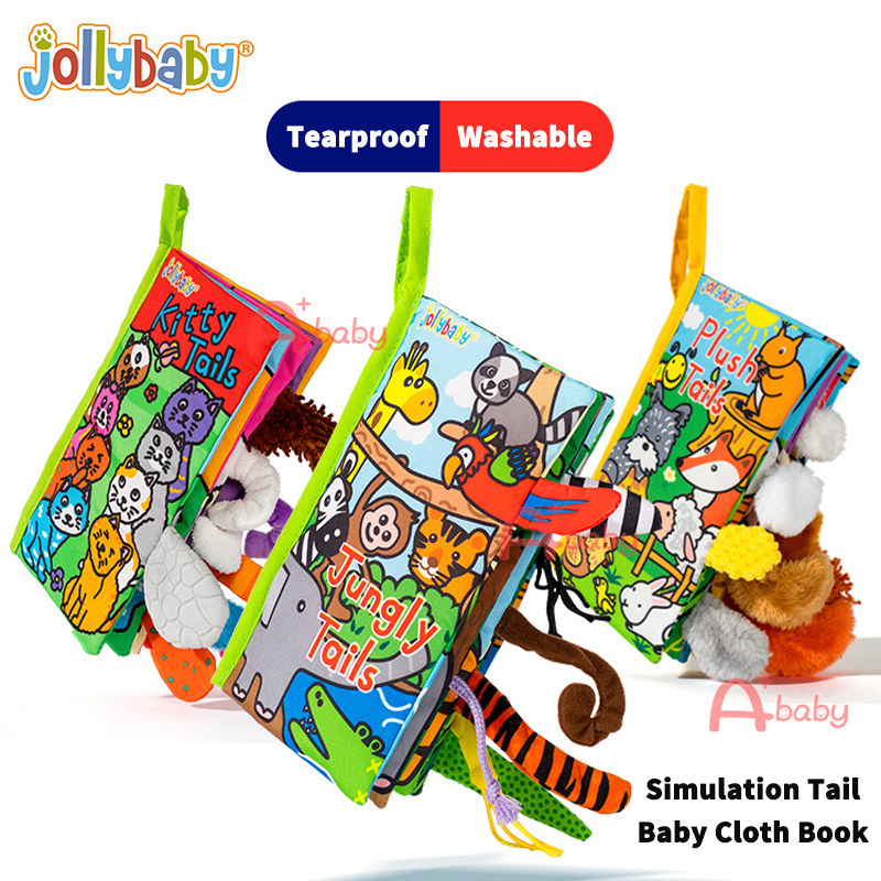jollybaby-tails-หนังสือผ้า-ของเล่นเสริมการเรียนรู้เด็กทารก-ไดโนเสาร์-มหาสมุทร-ฟาร์ม-ธารน้ําแข็ง-ป่า-ตุ๊กตา