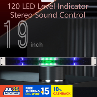 ⭐⭐⭐เครื่องวัดระดับเสียงสเตอริโอ LED 120 ดวง ควบคุมด้วยเสียง USB สเปกตรัมเพลง อิเล็กทรอนิกส์ VU มิเตอร์ LED จังหวะเพลง ระดับเสียง
