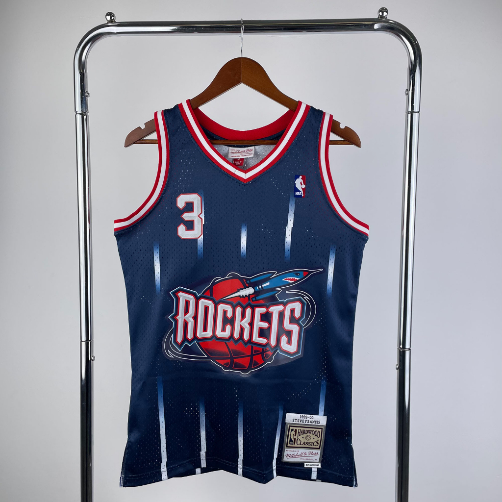 Hot Press Authentic Jersey Mens Houston Rockets Steve Francis Mitchell ...