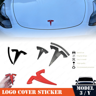 สติกเกอร์โลโก้ สําหรับติดตกแต่งพวงมาลัยรถยนต์ Tesla Model 3 Y