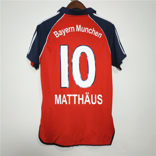 เสื้อกีฬาแขนสั้น ลายทีมชาติฟุตบอล Bayern Munich MATTHAUS EFFENBERG 00-01 ชุดเหย้า คุณภาพสูง สไตล์เรโทร