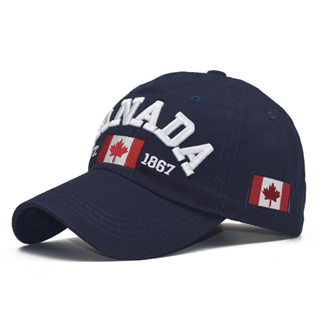 Canada หมวกเบสบอล ผ้าฝ้าย สไตล์แคนาดา สําหรับผู้ชายและผู้หญิง