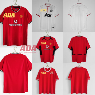 เสื้อกีฬาแขนสั้น ลายทีมชาติฟุตบอล Man United Man UTD 00 02 02 04 12 13 1977 ชุดเยือน สไตล์เรโทร สําหรับผู้ชาย ไซซ์ S - 2XL