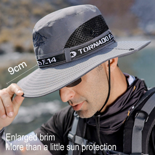 หมวกบักเก็ต กันแดด UV กันน้ํา แห้งเร็ว 60 ซม. เหมาะกับฤดูร้อน สําหรับผู้ชาย ชาวประมง