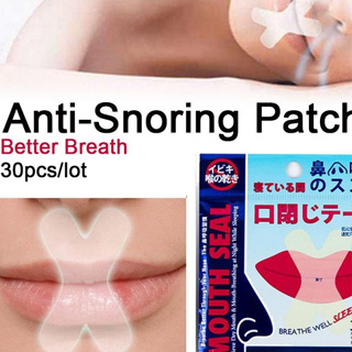 แผ่นสติกเกอร์ติดปาก ป้องกันการนอนกรน CR1 30 ชิ้น