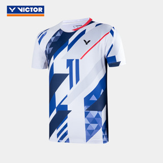 Victory ใหม่ ชุดกีฬา เสื้อยืดลําลอง แขนสั้น แห้งเร็ว ลายเทนนิส แบดมินตัน ใส่สบาย แฟชั่นสําหรับผู้ชาย และผู้หญิง 2023