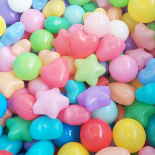 [BOSYMART] ลูกบอลพลาสติก แบบหนา ลายดาวเคราะห์ หัวใจ หลากสีสัน ของเล่นสําหรับเด็ก