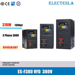 ตัวแปลงความถี่ 3 เฟส 37KW อินเวอร์เตอร์ VFD 380V มอเตอร์ควบคุมความเร็ว 50hp