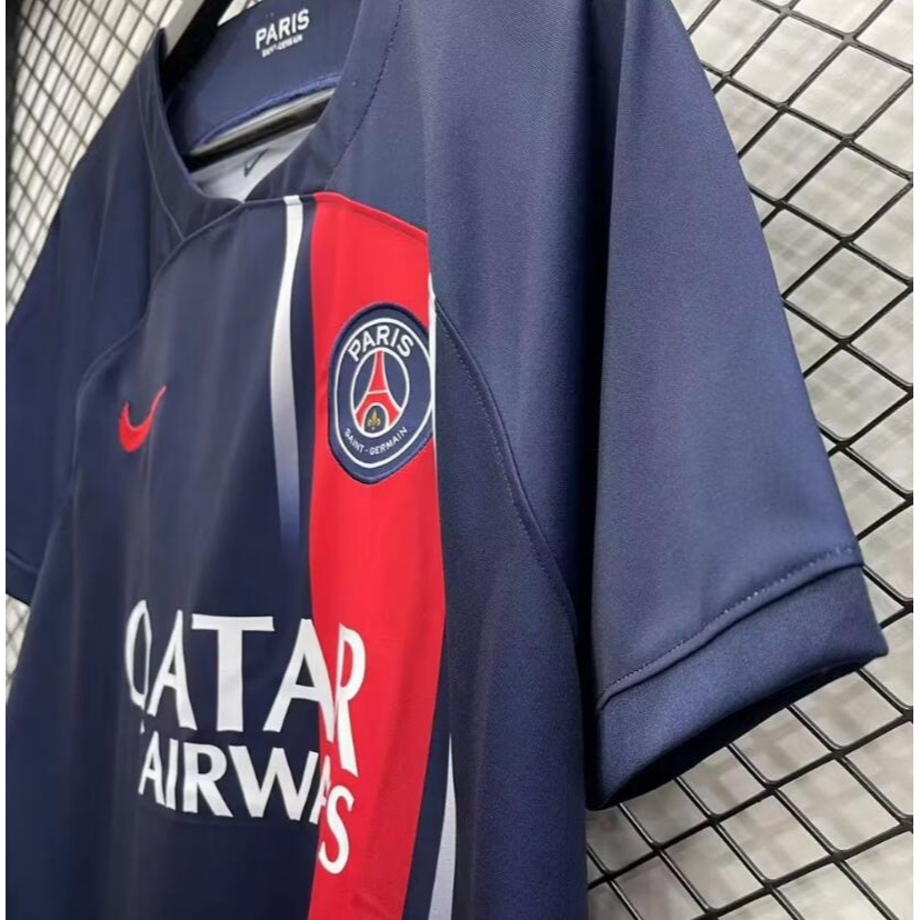 เสื้อกีฬาแขนสั้น-ลายทีมชาติฟุตบอล-psg-mbappe-home-marquinhos-verratti-icardi-di-maria-draxler-23-24