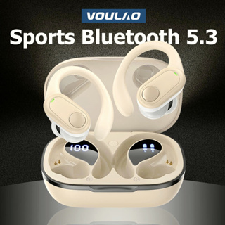 Voulao VL1 ชุดหูฟังบลูทูธไร้สาย 5.3 พร้อมไมโครโฟน IPX5 กันน้ํา สําหรับเล่นกีฬา
