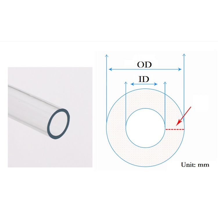 ID 2 4 6 ~25mm Transparent PVC Tube Soft Pipe Plastic Household Water ...