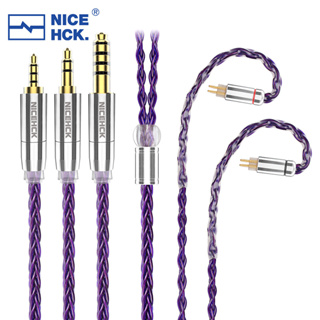 Nicehck PurpleSE นําเข้า สายเคเบิลหูฟัง FURUKAWA ทองแดง 3.5 4.4 มม. MMCX 0.78 มม. 2Pin แบบเปลี่ยน สําหรับ Timeless S12 Zetian 8 เส้น