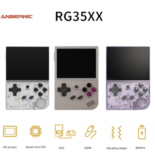 Anbernic RG35XX เกมคอนโซล 3.5 นิ้ว IPS มุมมองเต็มรูปแบบ ระบบ Oca เคลือบเต็มรูปแบบ 640*480 Linux 64GB TF MicroSD 256MB Quad-core ARM Cortex-A9 Quad-core PowerVR SGX544M