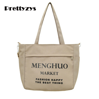 Canvas Bag Prettyzys 2023 Korean Tote Bag Large Capacity School For Teenage Girls