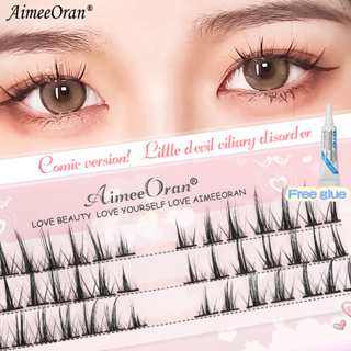 AimeeOran® Little devil ขนตาปลอม 3D หนาแน่น ดูเป็นธรรมชาติ 3D C08