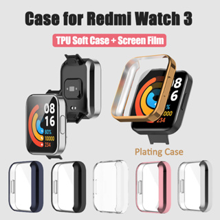 เคส TPU นิ่ม สําหรับ Redmi Watch 3 เคสกันกระแทก พร้อมฟิล์มกระจกนิรภัย