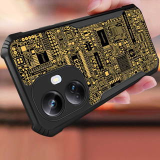 เคสโทรศัพท์มือถือ อะคริลิค กันกระแทก ลายบอร์ดวงจร สําหรับ OPPO Q3 Q5 Pro X7 Max Realme GT Neo 3 2 3T 2T GT Master 2 Pro XT X7 X50 Pro V5 X3