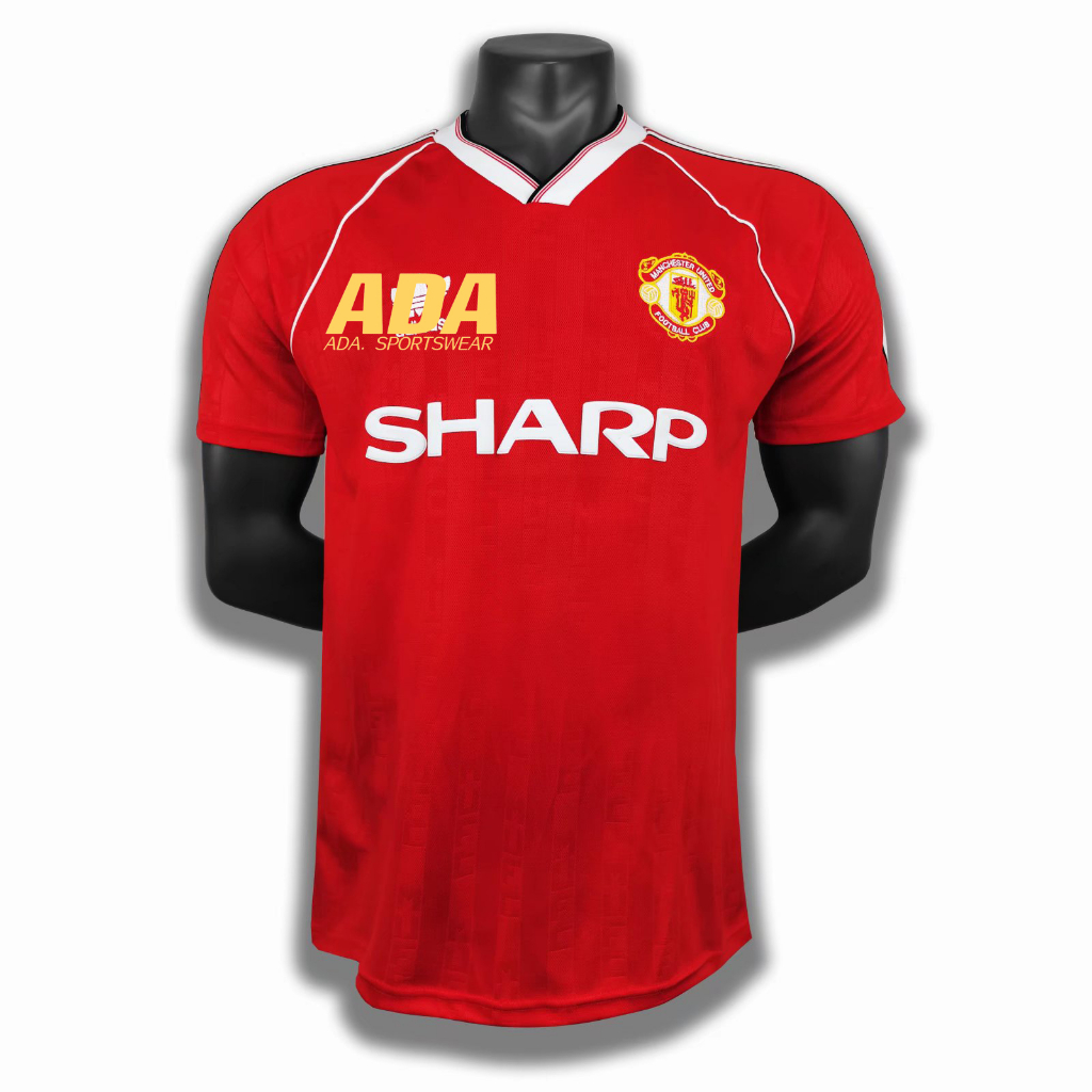 เสื้อกีฬาแขนสั้น-ลายทีมชาติฟุตบอล-man-united-man-utd-1986-1988-ชุดเหย้า-สําหรับผู้ชาย-ไซซ์-s-2xl