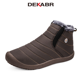 Dekabr ใหม่ รองเท้าบูทหิมะ กันน้ํา กันลื่น น้ําหนักเบา ใส่สบาย ให้ความอบอุ่น เหมาะกับฤดูหนาว สําหรับผู้ชาย