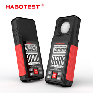 Habotest HT603 เครื่องวัดแสง 200000 Lux เครื่องวัดความสว่างดิจิทัล พร้อมความชื้น และเครื่องวัดอุณหภูมิ
