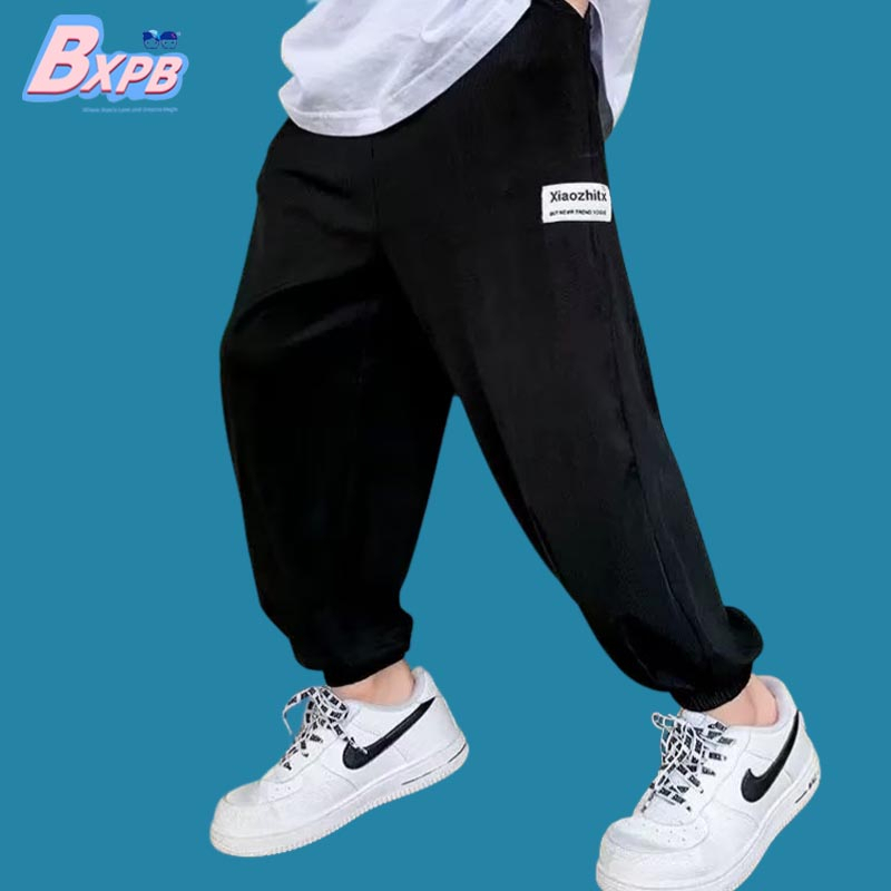 bxpb-กางเกงกีฬา-ผ้าเรยอน-ทรงหลวม-ระบายอากาศ-ใส่สบาย-สไตล์เกาหลี-สําหรับเด็ก-110-170