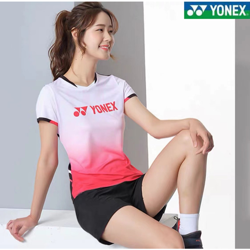 yonex-เสื้อกีฬาแขนสั้น-ลายทีมแบดมินตัน-เทนนิส-สําหรับผู้ชาย-และผู้หญิง