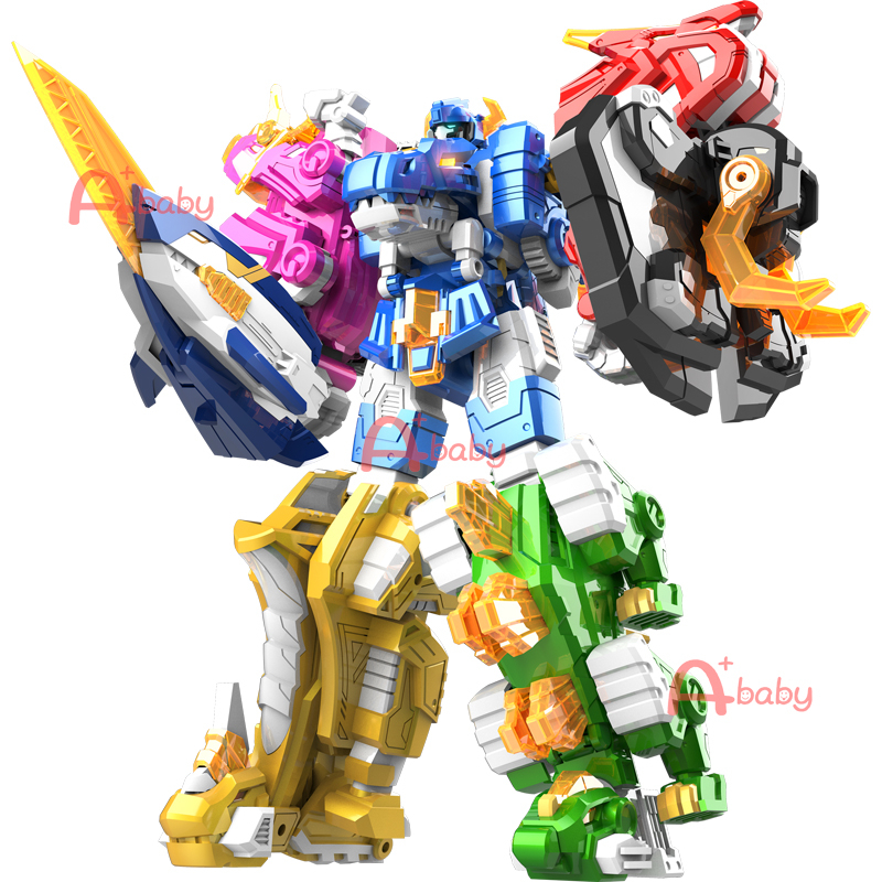 Mini Force 7 in 1 หุ่นยนต์ของเล่น Super Dino Power ขนาดเล็ก สําหรับเด็ก ...