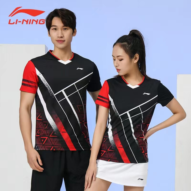 li-ning-เสื้อกีฬาแขนสั้น-แบบแห้งเร็ว-เหมาะกับการแข่งแบดมินตัน-ปิงปอง-สําหรับผู้ชาย-และผู้หญิง