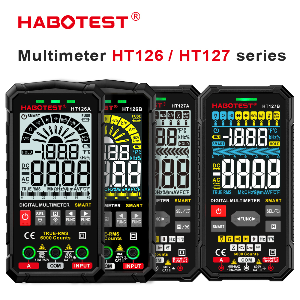 habotest-ht126-มัลติมิเตอร์-600v-ac-dc-เครื่องตรวจจับแรงดันไฟฟ้า-เครื่องทดสอบกระแสไฟฟ้า-6000-นับ-มัลติมิเตอร์-ความแม่นยําสูง-ncv-มัลติมิเตอร์-true-rms-โวลต์มิเตอร์-ช่วงอัตโนมัติ