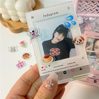 กรอบรูปอะคริลิค ขนาด 3 นิ้ว สีขาว สําหรับ Kpop Idol Mini Photocard