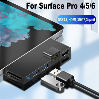 อะแดปเตอร์แปลงการ์ดหน่วยความจํา Microsoft Surface Pro 6 5 4 Hub USB 4K HDMI USB 3.0