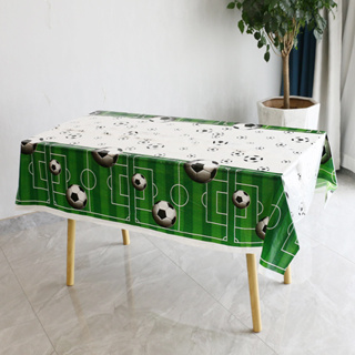 ผ้าปูโต๊ะฟุตบอล ธีมปาร์ตี้ สีเขียว ขนาด 137x274 ซม. 1 ชิ้น
