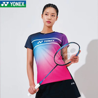 Yonex เสื้อแบดมินตัน แขนสั้น แห้งเร็ว สําหรับนักเรียนมัธยมปลาย เทนนิส ผู้ชาย และผู้หญิง