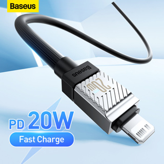 Baseus PD 20W Type C สายเคเบิล สําหรับ iPhone 14 13 8 สายเคเบิล USB C ที่รวดเร็ว สําหรับ iPhone สายชาร์จ Type C เป็นสายเคเบิลไฟ รหัส