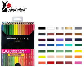 Angel Mark PRISMACOLOR ชุดดินสอสีไม้ 12 สี 15 สี 24 สี 36 สี 48 สี แบบมืออาชีพ สําหรับวาดภาพระบายสีน้ํามัน ร่างภาพ อุปกรณ์การเรียน
