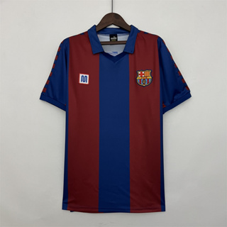 เสื้อกีฬาแขนสั้น ลายทีมชาติฟุตบอล Barcelona MARADONA 82-84 ชุดเหย้า สไตล์เรโทร คุณภาพสูง