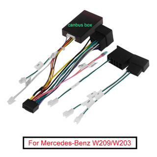 อะแดปเตอร์สายไฟเครื่องเสียงรถยนต์ 16pin สําหรับ Mercedes-Benz W209(02-06)/W203(01-04)