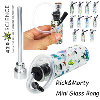 Mini Glass Bong บ้องพกพา ขวดน้ํา ขนาดเล็ก แบบพกพา สุ่มแบบ