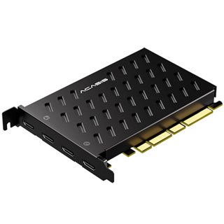 Acasis การ์ดจับภาพวิดีโอ HDMI 4 ช่องทาง พร้อมพัดลม PCIE 4K 30fps สําหรับ PS4 Switch NS xbox ถ่ายทอดสด