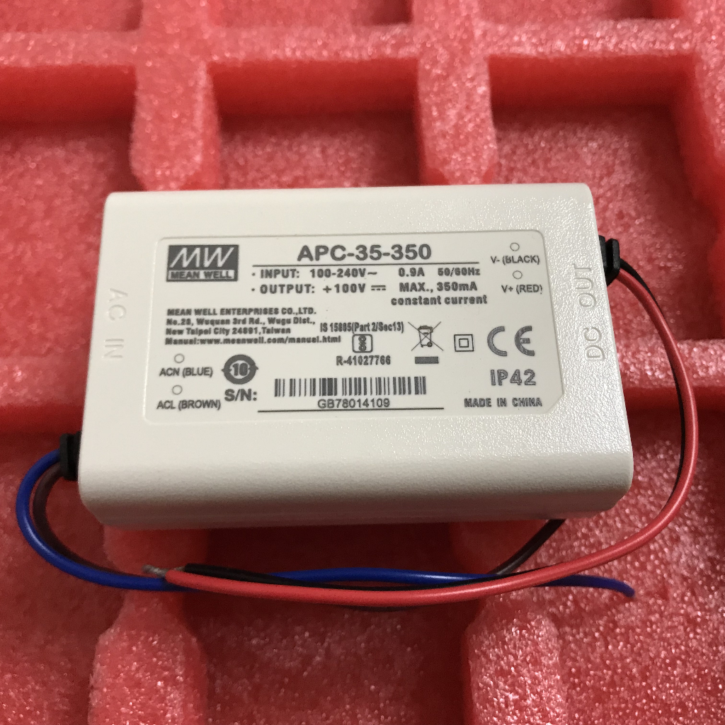 Mean Well APC-25-350/500/700/1050 25W Konstantstrom LEDDriver