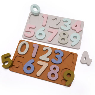 ของเล่นบล็อกตัวต่อ Montessori Tangram 0-9 ดิจิทัล ไร้ BPA เพื่อการเรียนรู้ สําหรับเด็กวัยหัดเดิน 1 ชิ้น